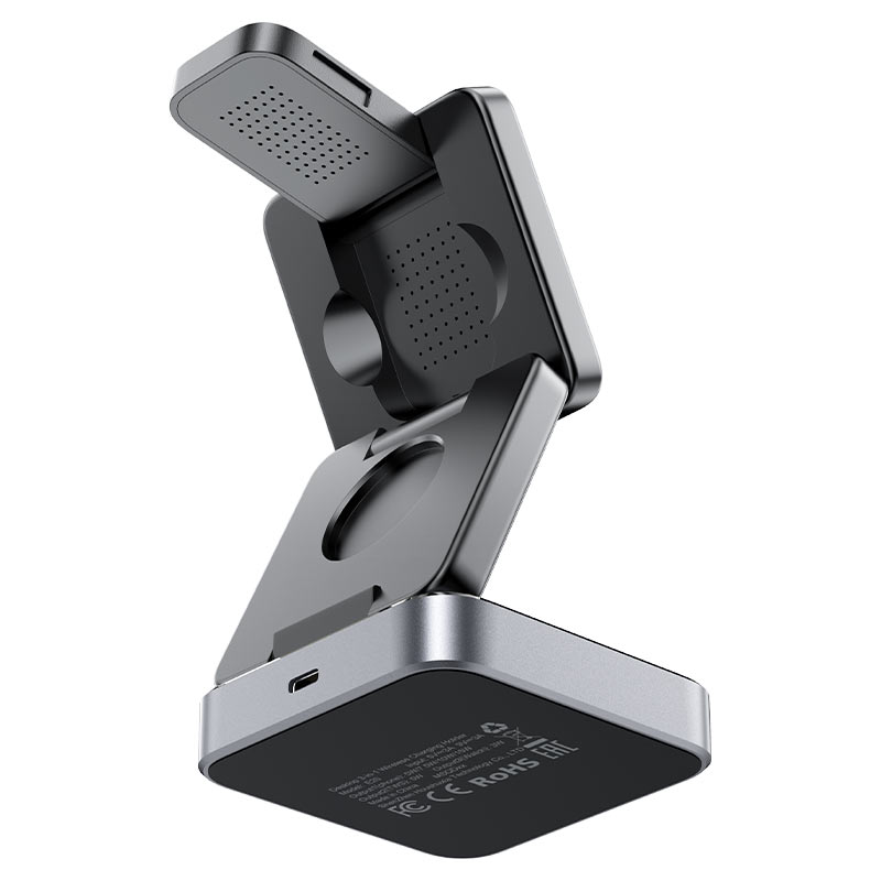 محطة شحن ACEFAST E20 لاسلكية 3 في 1 MAG-Charge 15W