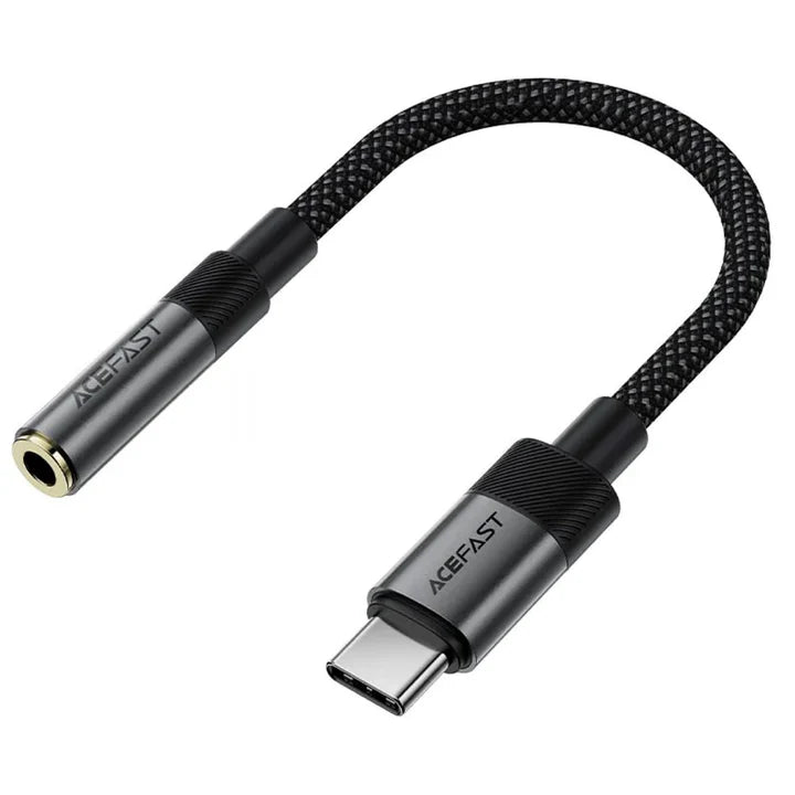 Acefast J12 USB-C to 3.5mm Audio Adapter with Hi-Fi DAC Chip - White