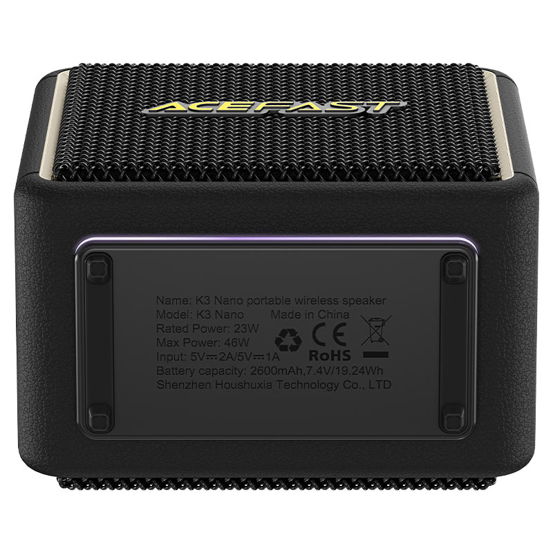 سماعة ACEFAST K3 Nano 46W صوت 360° RGB مقاومة ماء