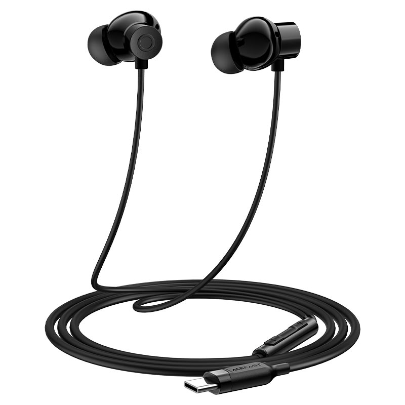 ACEFAST L10 USB-C Wired Earphones with Mic – 13mm Driver | 3-Button Remote | HD Mic | Ergonomic In-Ear Design