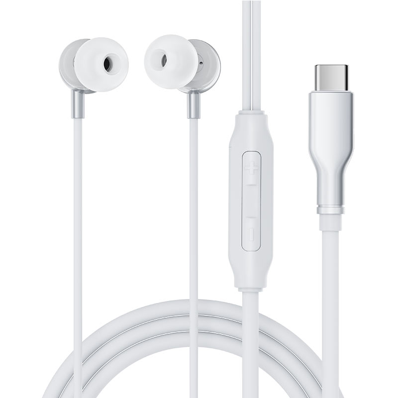 ACEFAST L8 USB-C Wired Earphones with Mic – Digital Chip | HD Mic | 3-Button Remote | Thickened Silicone Cable