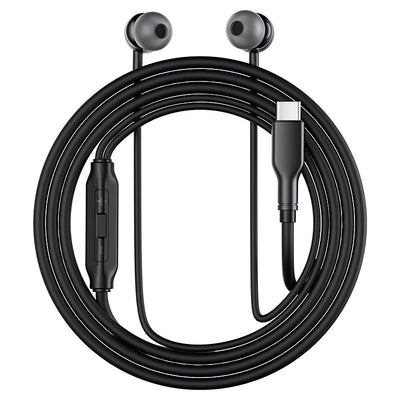 ACEFAST L8 USB-C Wired Earphones with Mic – Digital Chip | HD Mic | 3-Button Remote | Thickened Silicone Cable