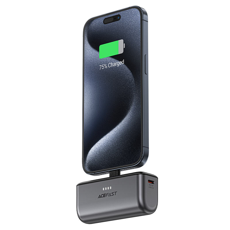ACEFAST M9 Power Bank 5000mAh 20W – Foldable USB-C Plug, Dual Port, Fast Charging