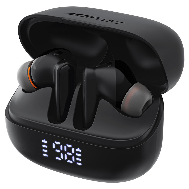 ACEFAST W1 ANC TWS Earbuds – 35dB Noise Cancellation | 4-Mic ENC | Transparency Mode | LED Display | Bluetooth 5.4 | 35H Battery | IPX4