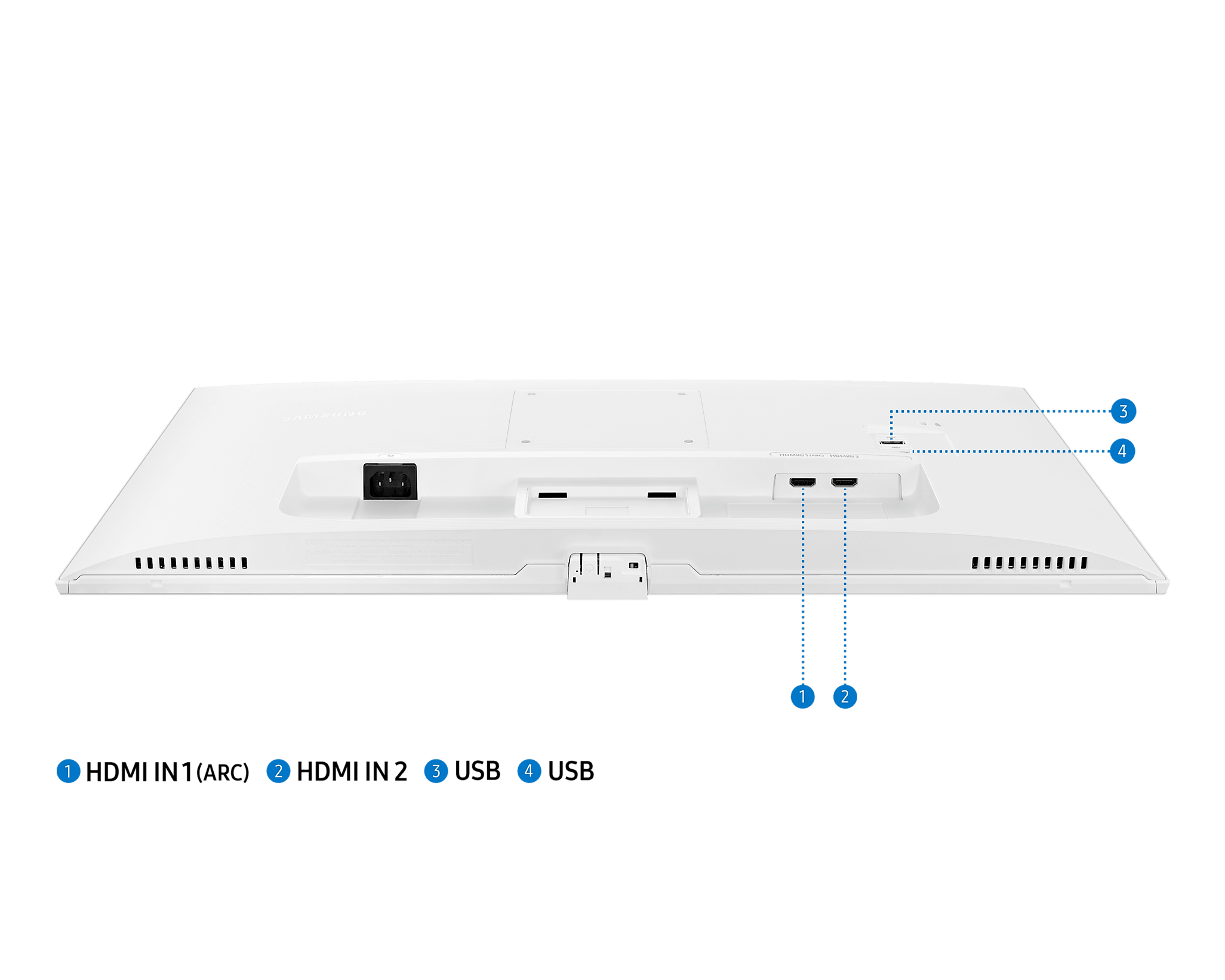 Samsung 27" white Flat Monitor with Smart TV Experience