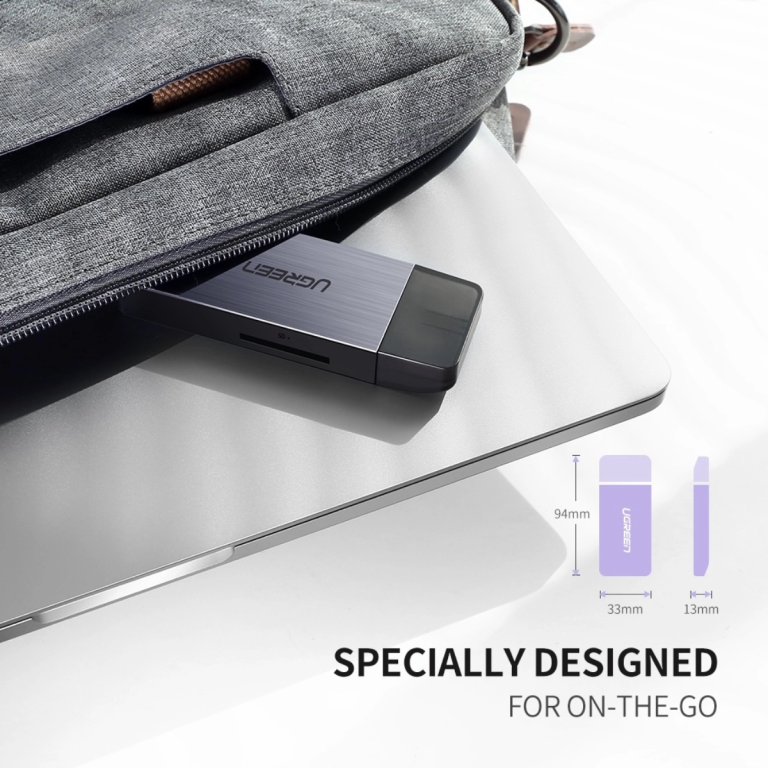 UGREEN 4-in-1 USB 3.0 Card Reader – TF/SD/CF/MS, 5Gbps Speed