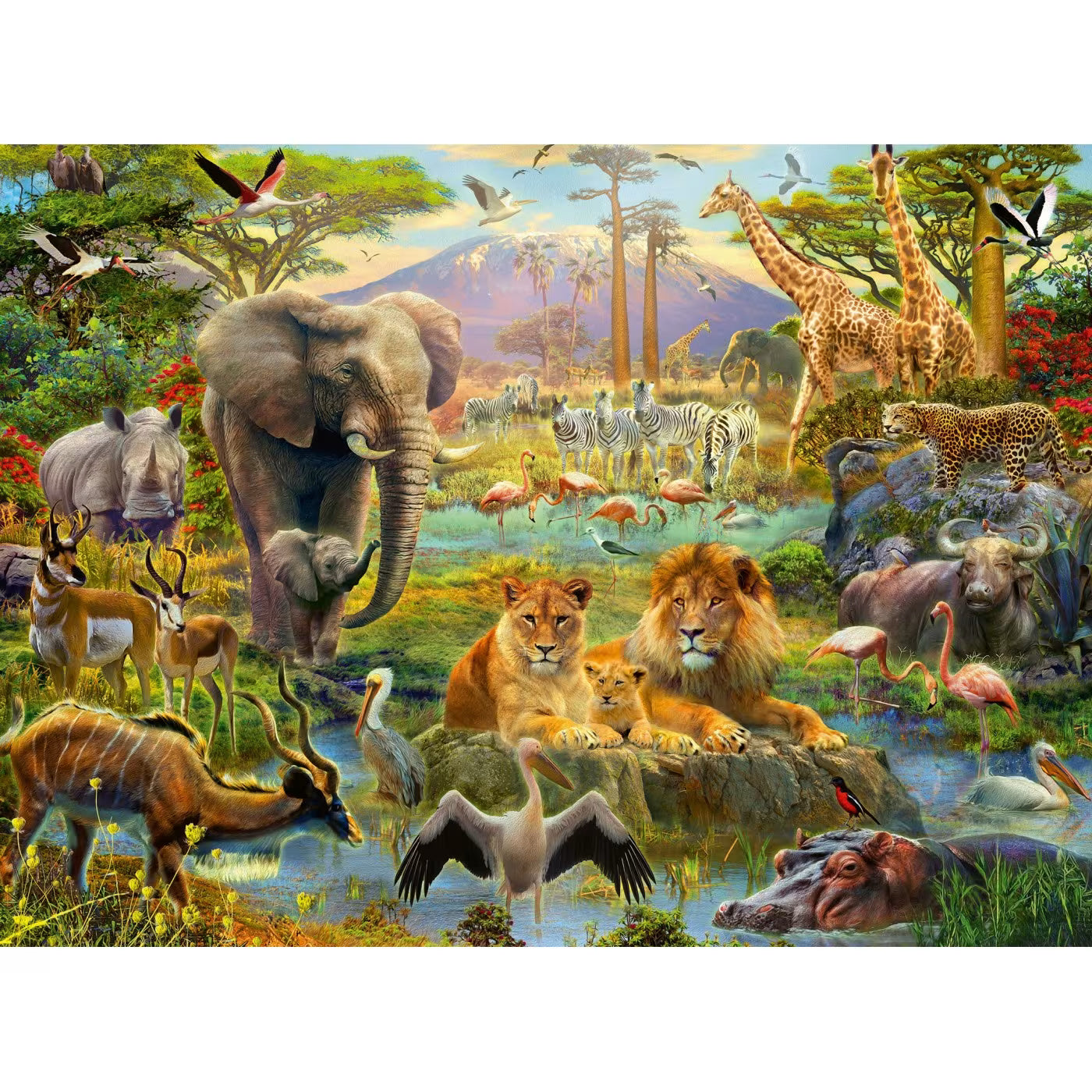 Ravensburger Animals Of The Savanna XXL 200Pc Jigsaw Puzzle