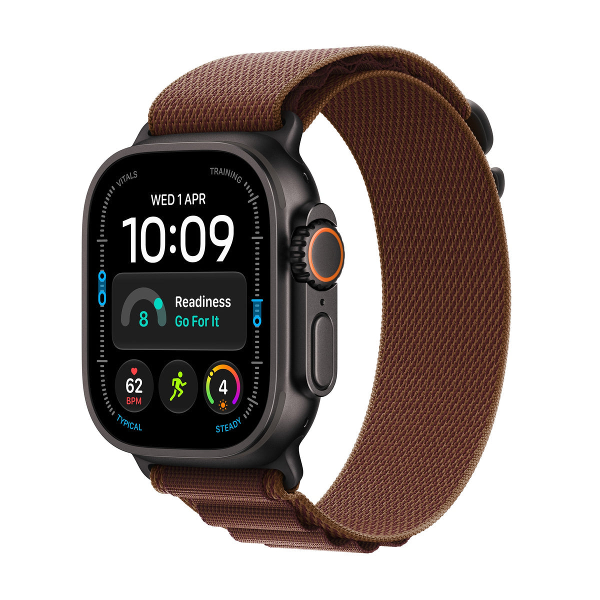 Apple Watch Ultra 4 Black Titanium with Burgundy Alpine Loop