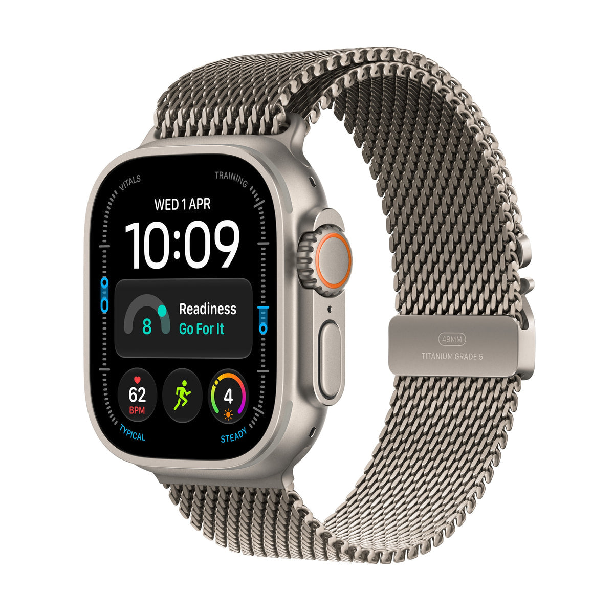 Apple Watch Ultra 4 Natural Titanium with Milanese Loop