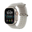 Apple Watch Ultra 4 Natural Titanium with Translucent Grey Ocean Band