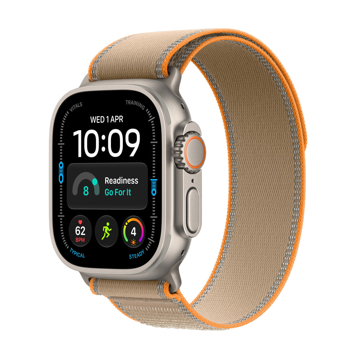 Apple Watch Ultra 4 Natural Titanium with Sand Trail Loop