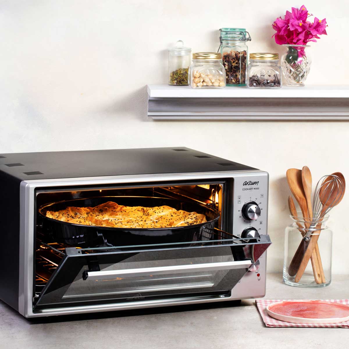 Arzum Cookart Maxi Oven - 50L 1600W Stainless Steel