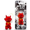 AREON Smile Hanging Bear Car Air Freshener, Black Crystal