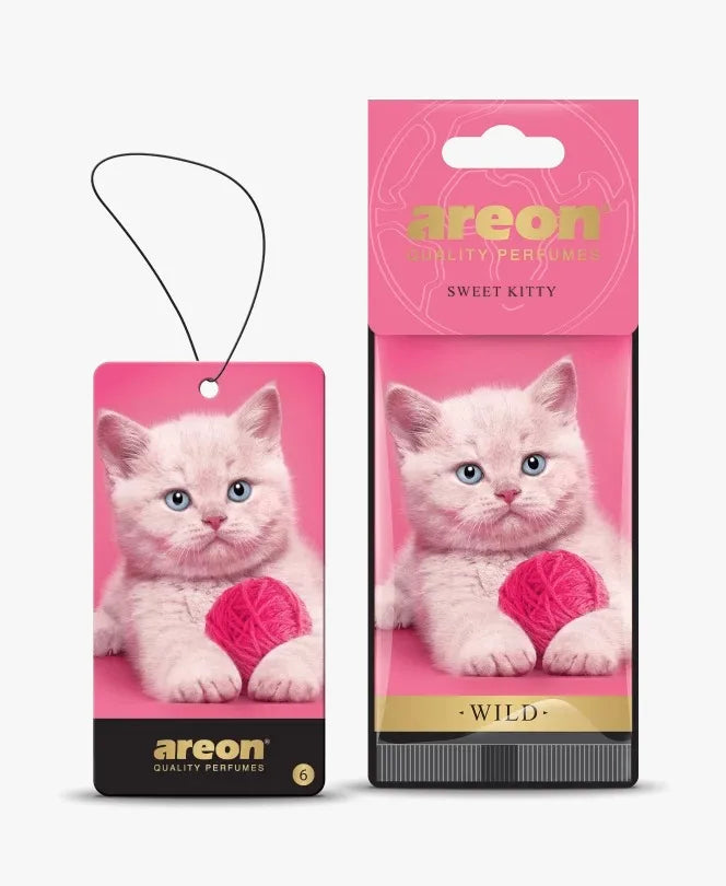 AREON Perfume Hang Pink Cat Shape