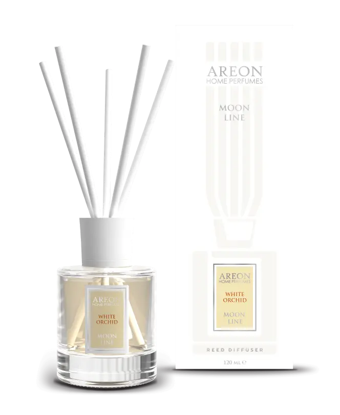 AREON Moon Line Reed Diffuser, White Orchid, 120 ml