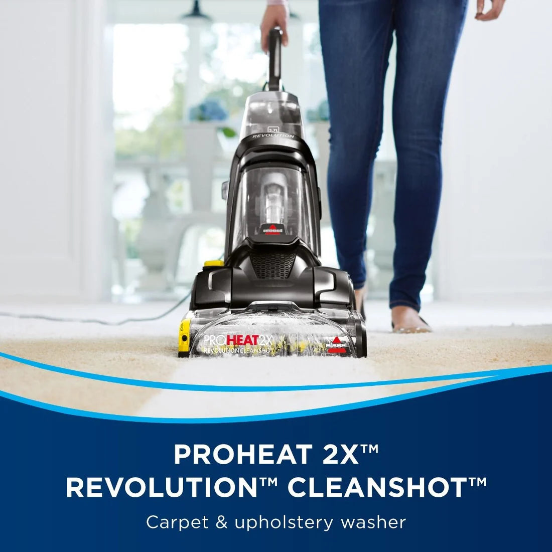 Bissell ProHeat 2X Revolution Carpet Cleaner - Professional Deep Cleaning System