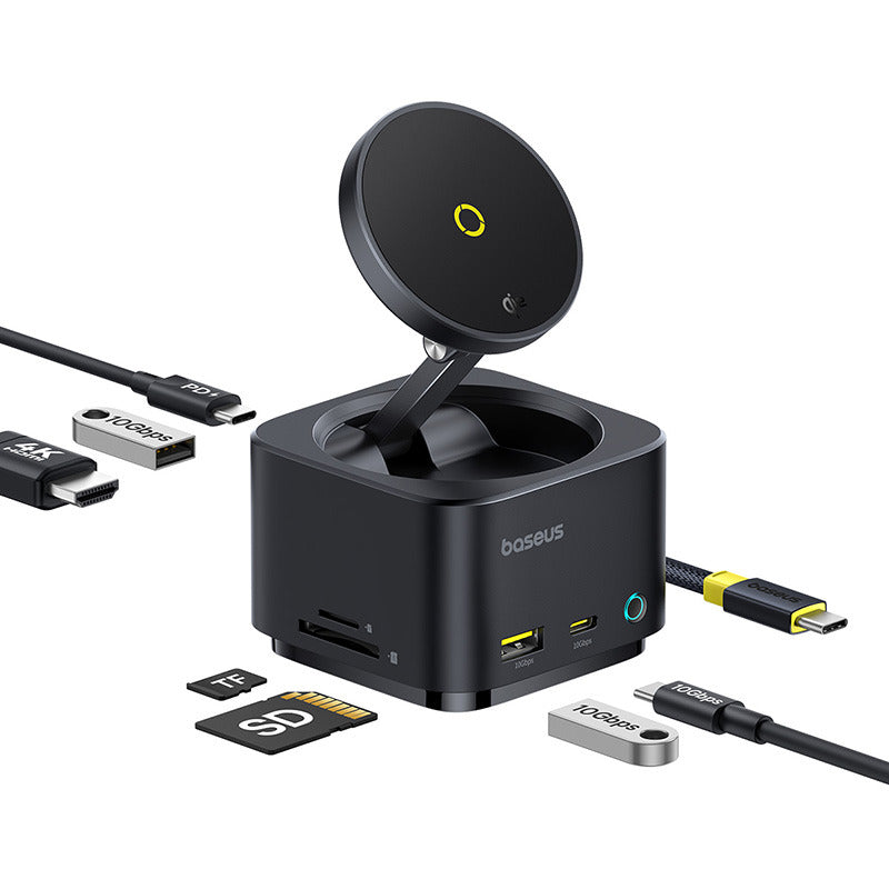 Baseus MagPro Series II 7-in-1 HUB - 15W Wireless Charging