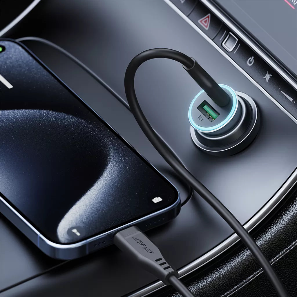 ACEFAST B16 95W Dual Port Car Charger Set with USB-C Cable P5 (USB-C + USB-A)