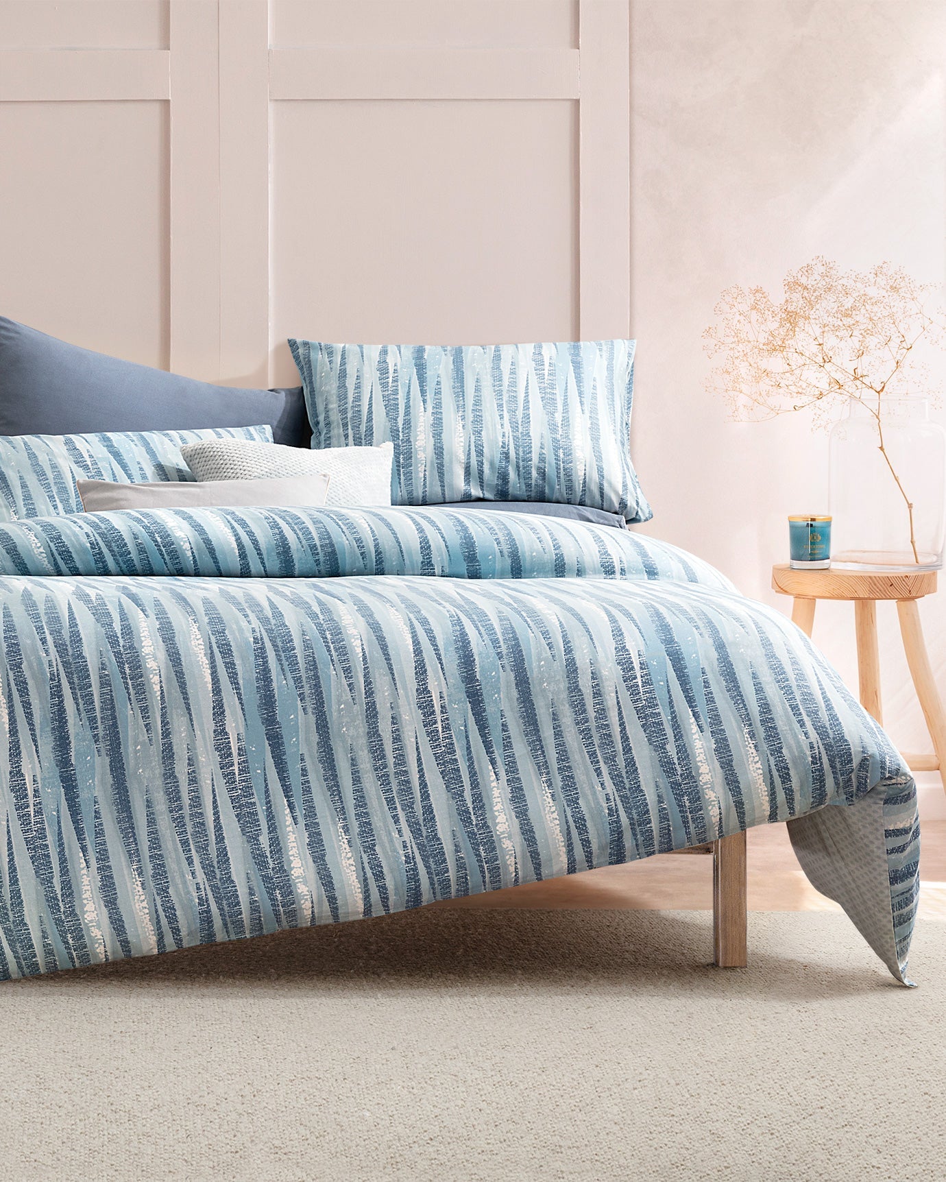 Joell Double Size Ranforce Duvet Cover Set - Fitted - Madame Coco JO