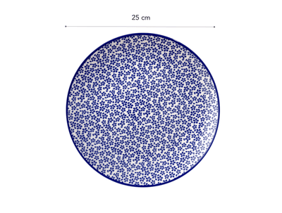 Rêve Bleu Ensoleillé Dessert Plate 25 Cm - Madame Coco JO