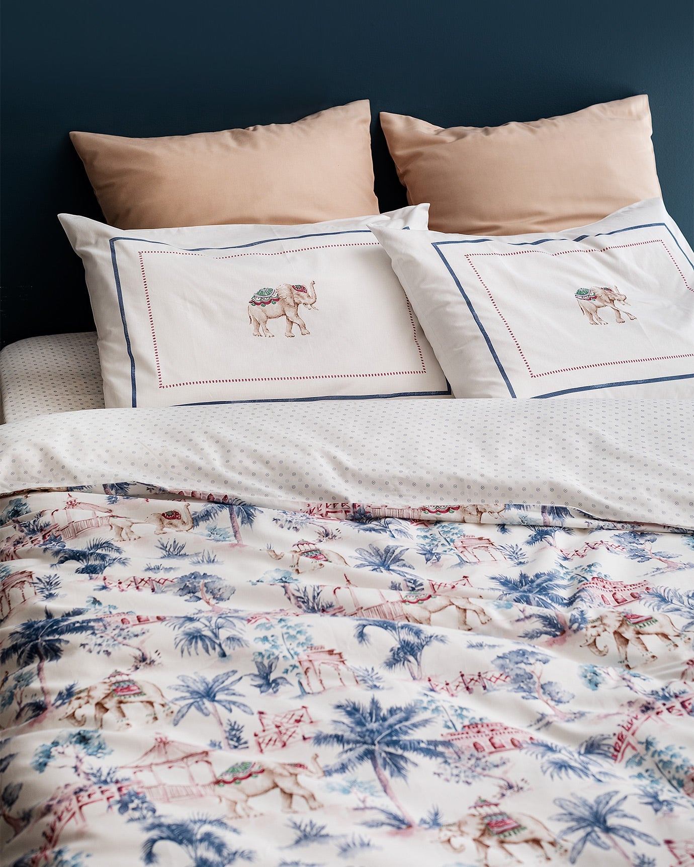 Iva Single Size  Fitted Duvet Cover Set - Ranforce Patterned - Madame Coco JO