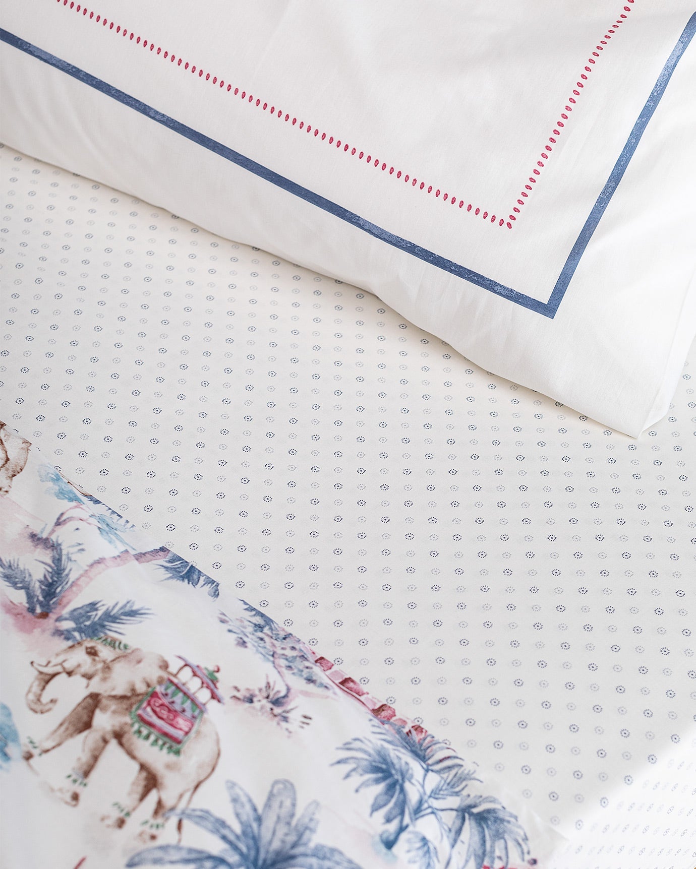 Iva Single Size  Fitted Duvet Cover Set - Ranforce Patterned - Madame Coco JO