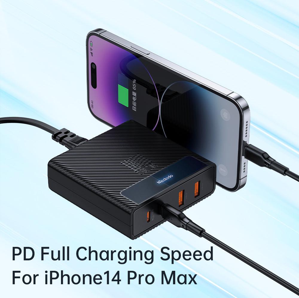 Mcdodo 100W PD Fast Charger with Type C Cable Quick Charging - Black