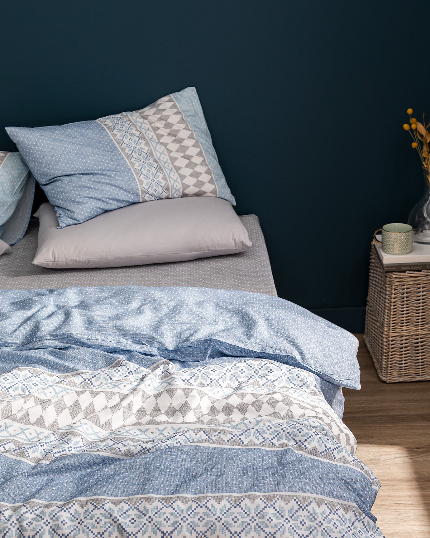 Benoit Single Size  Duvet Cover Set  - Ranforce Patterned - Madame Coco JO