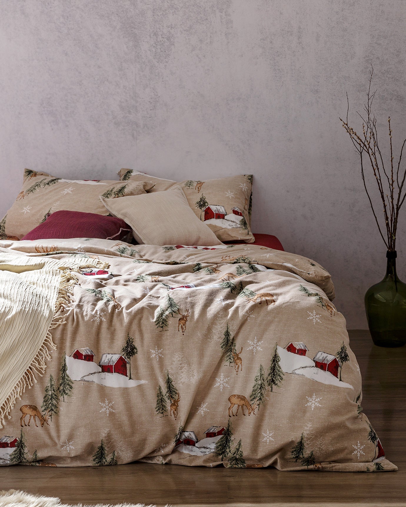 Charlen Double Size Flannel Duvet Cover Set - Madame Coco JO