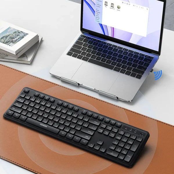 لوحة مفاتيح UGREEN K331 لاسلكية كاملة الحجم 104 مفتاح