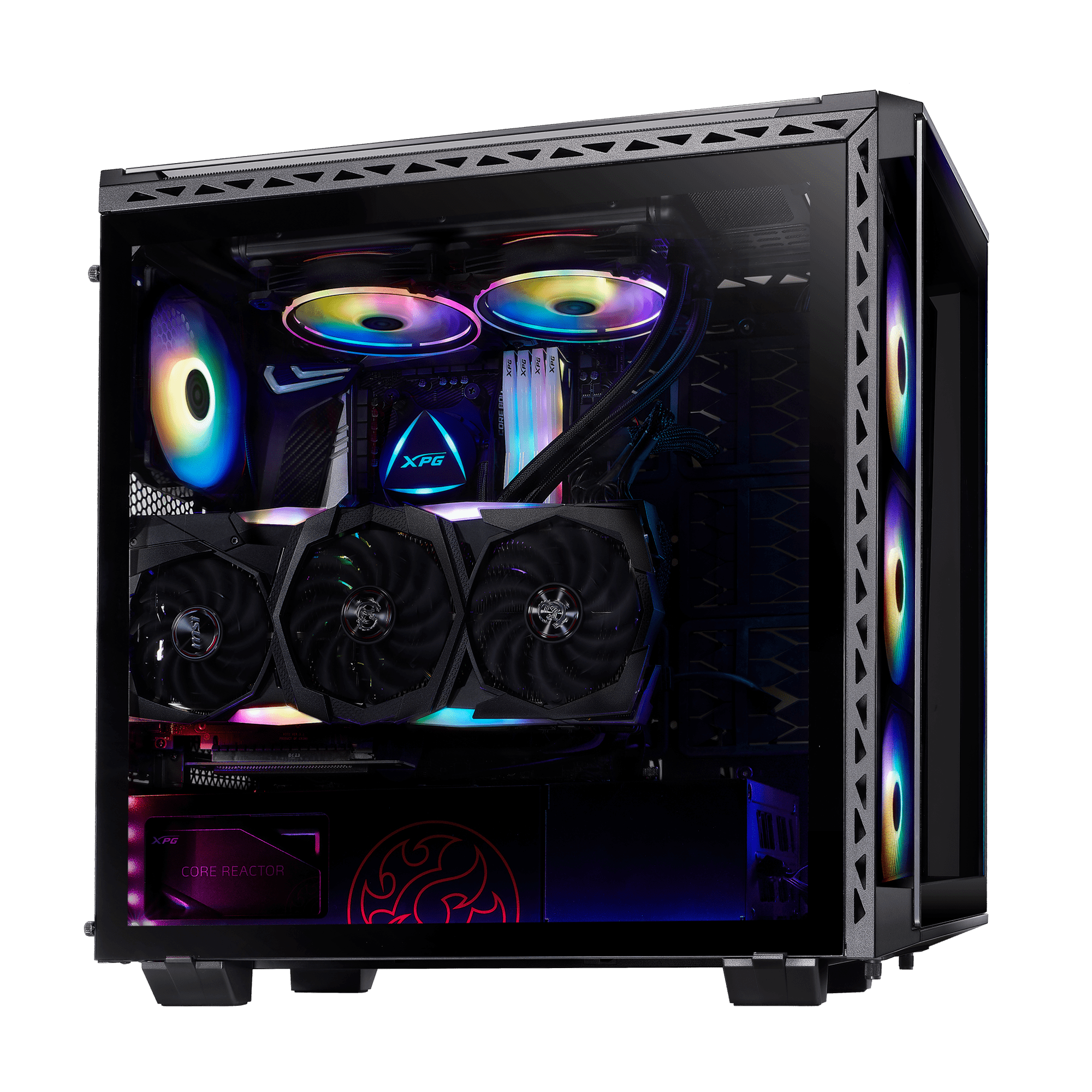 XPG BATTLECRUISER Super Mid- Tower PC Chassis(BLACK)