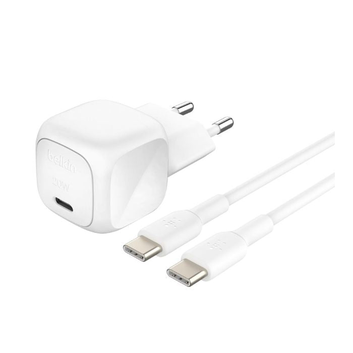 Belkin Compact USB-C ® Wall Charger 20W WCA009kq1MWH-B6