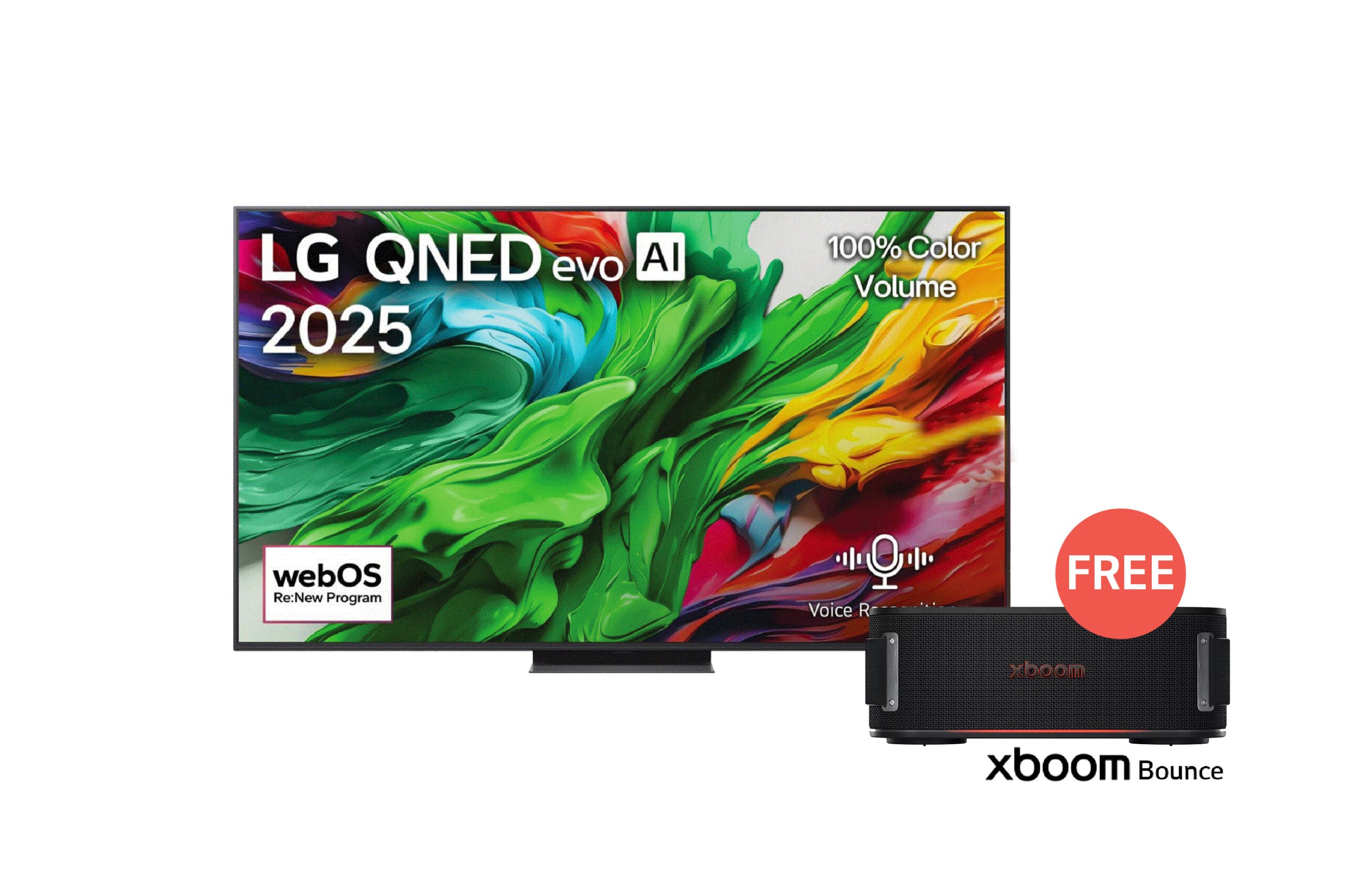تلفزيون LG QNED evo AI QNED86 ‏100 بوصة MiniLED بدقة 4K و120Hz، ريموت سحري، نظام webOS25 إصدار 2025