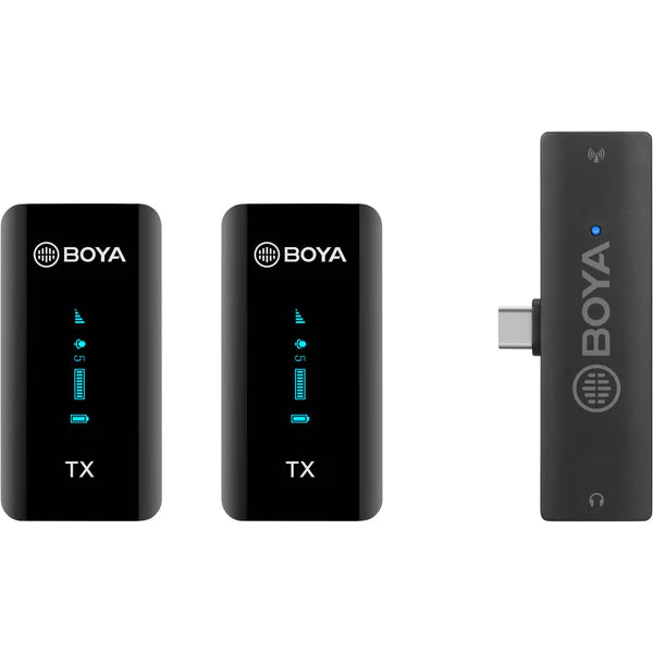 مايك BOYA BY-XM6-S6 لاسلكي مزدوج Type-C + 3.5mm