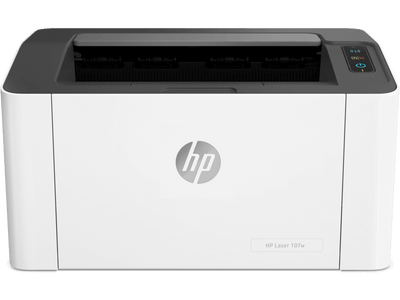 HP Laser Jet 107w A4 Mono LaserJet Printer Wireless - White