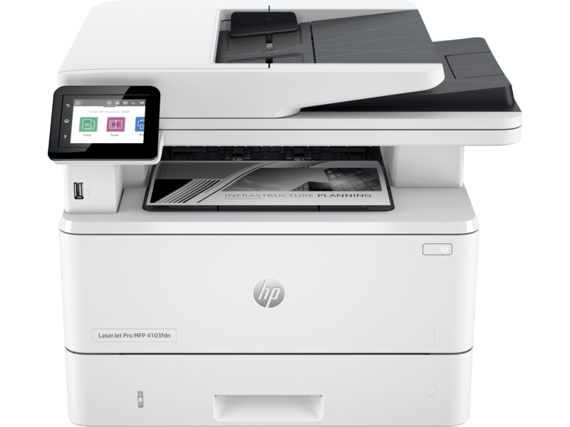 HP LaserJet Pro MFP 4103fdn Printer (2Z628A)