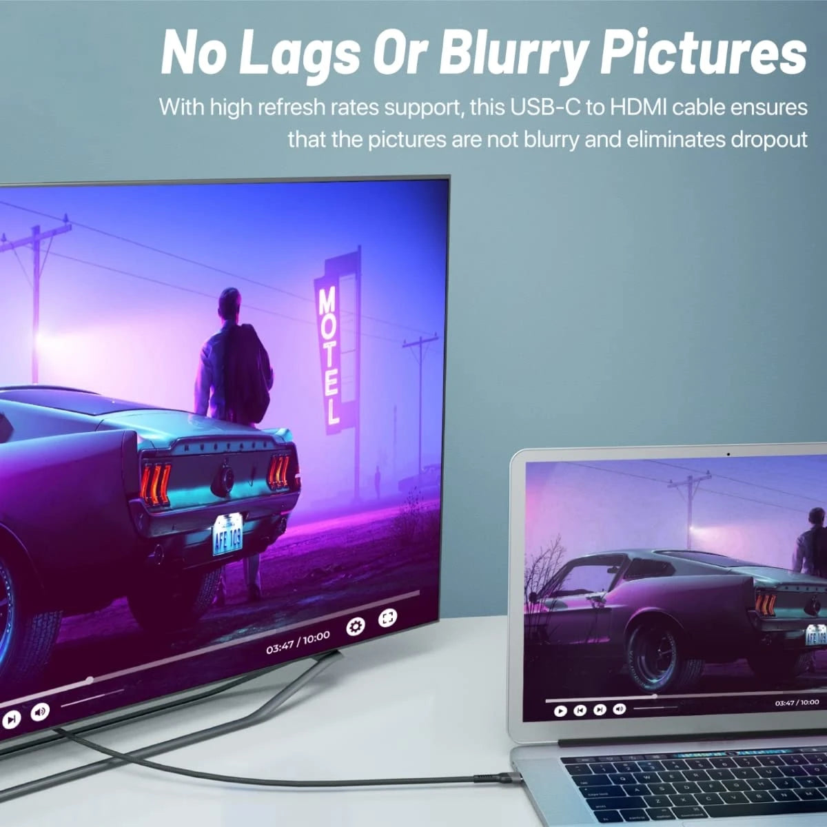 Promate MediaCord-8K 8K CrystalClarity™ USB-C to HDMI® Cable -1.8m