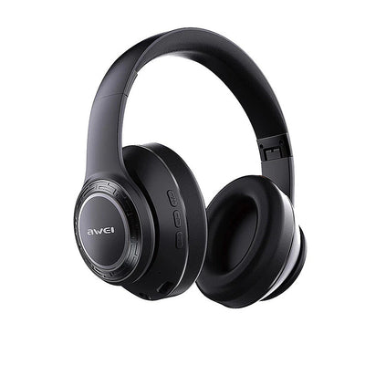سماعة رأس AWEI Bluetooth 5.3 HiFi Stereo Bass 4 RGB Light Gaming - أسود