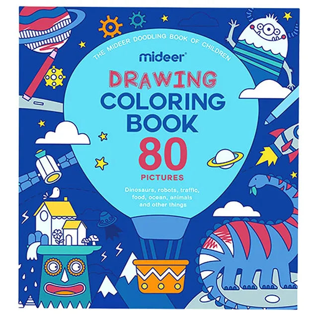 Mideer Drawing Coloring Book - Girls, Boys