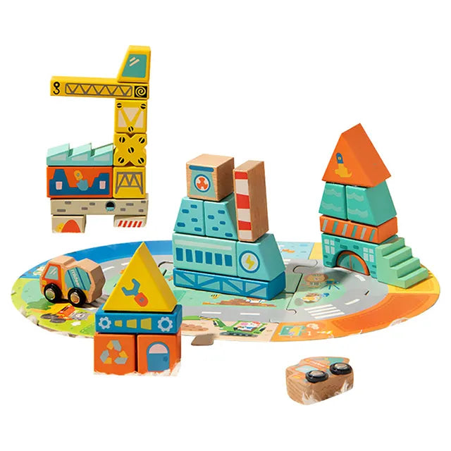 Mideer Little Architect Wooden blocks