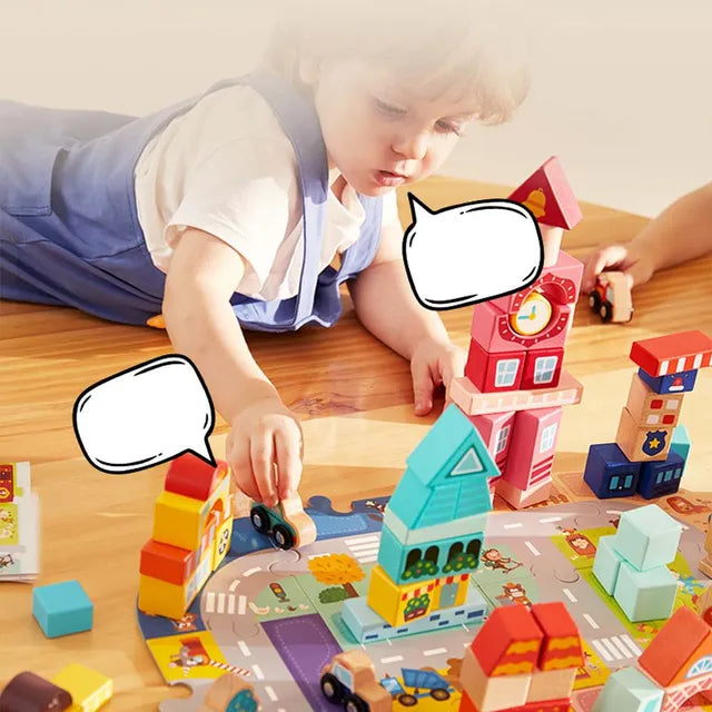 Mideer City Blocks Enhance Creativity - 100PCS