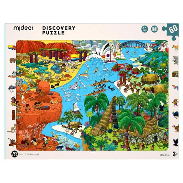 Mideer Discovery Puzzle Big World Small World-Oceania – 60P