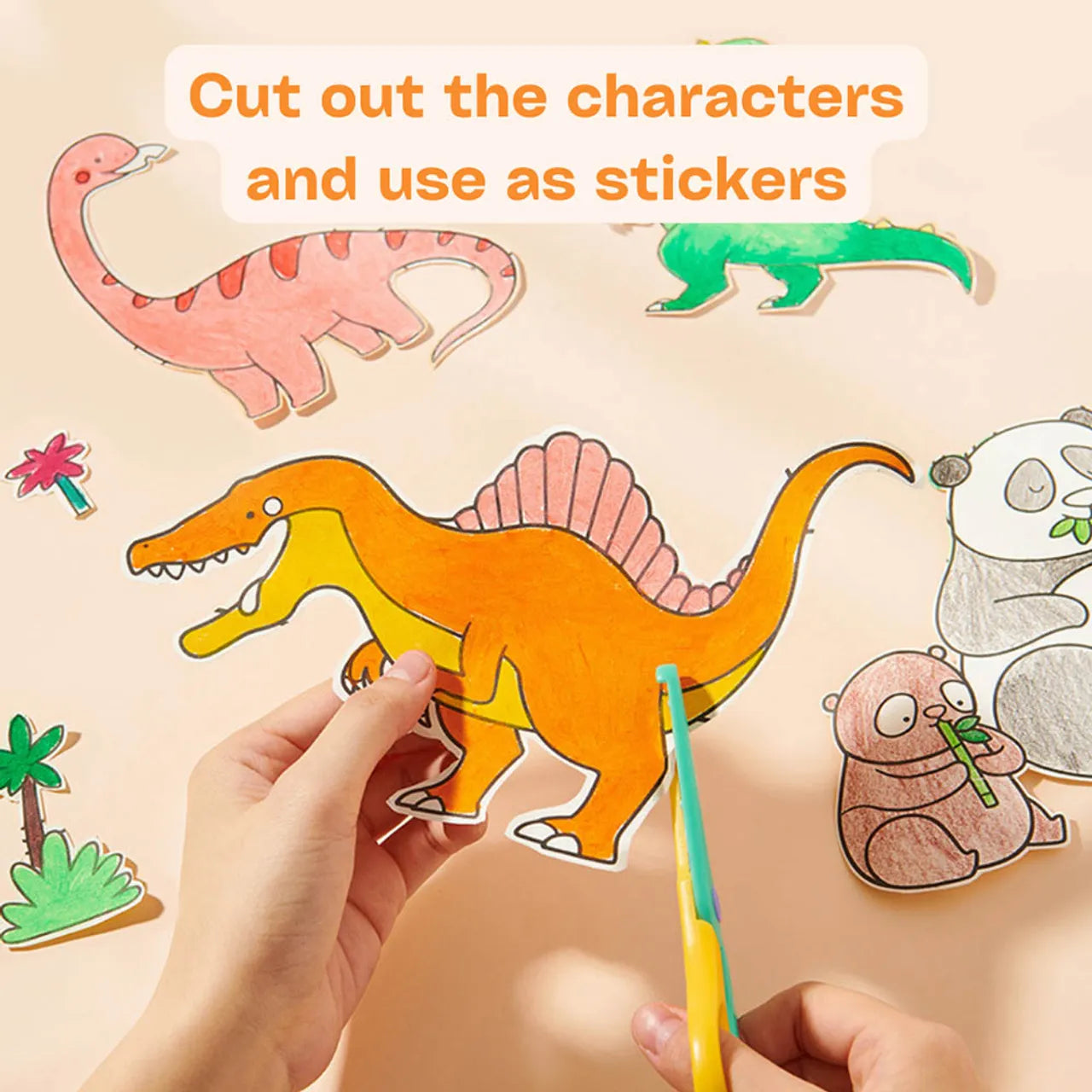 Mideer Adhesive Colouring Scroll – The Magic Zoo