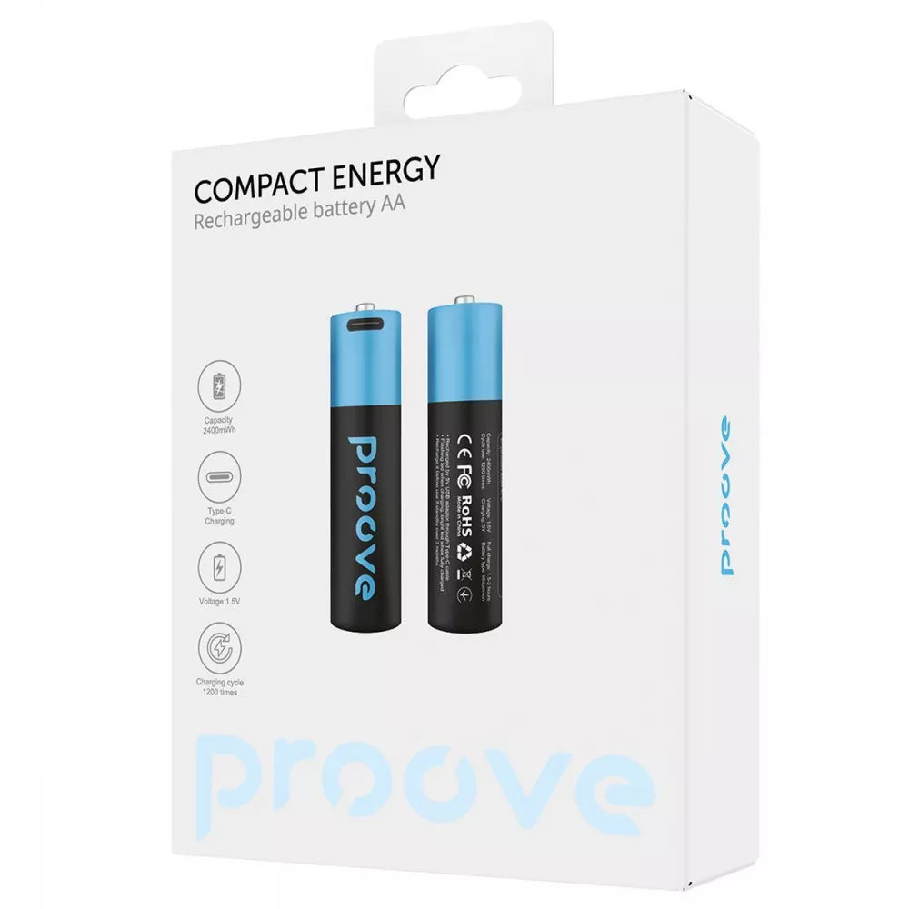 Proove Rechargeable Batteries Compact Energy AA 2pcs