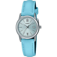 Casio Watch LTP-V002L-2B3. leather strap