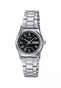 Casio Women's LTP-V006D-1BUDF 25mm Chrome Plated Case - Stainless Steel Band