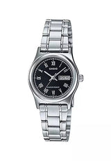 Casio Women's LTP-V006D-1BUDF 25mm Chrome Plated Case - Stainless Steel Band