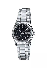 Casio Women's LTP-V006D-1BUDF 25mm Chrome Plated Case - Stainless Steel Band