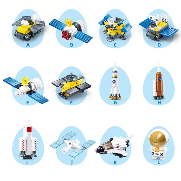 بيضة طوب سلوبان: الفضاء – لعبة تركيب ممتعة للأطفال