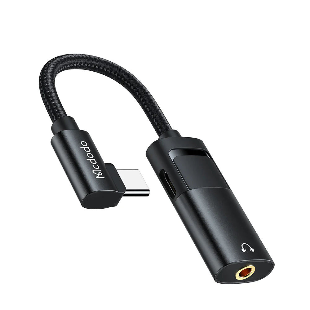 cdodo 27W PD Cable USB Type C to Type C & AUX - Black
